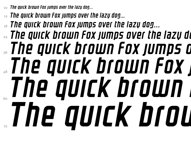 Graystroke font waterfall